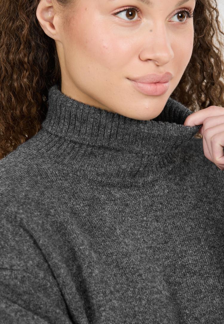 Athlecia Athlecia Daviana Strickpullover Damen - 1011 Dark Grey Melange - 1 | SportScheck