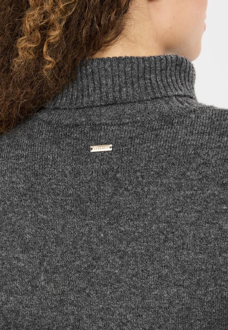 Athlecia Athlecia Daviana Strickpullover Damen - 1011 Dark Grey Melange - 2 | SportScheck