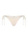 Moda Minx Scrunch Tie Side Bikini Bottom Bikini Hose Damen - Beige