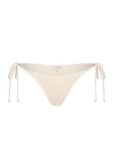 Moda Minx Scrunch Tie Side Bikini Bottom Bikini Hose Damen Beige
