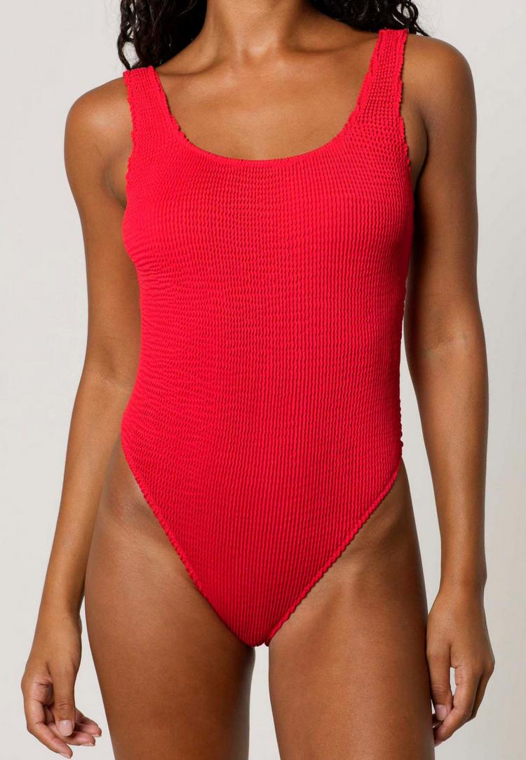 Moda Minx Moda Minx Scrunch Badeanzug Damen - Red - 1 | SportScheck