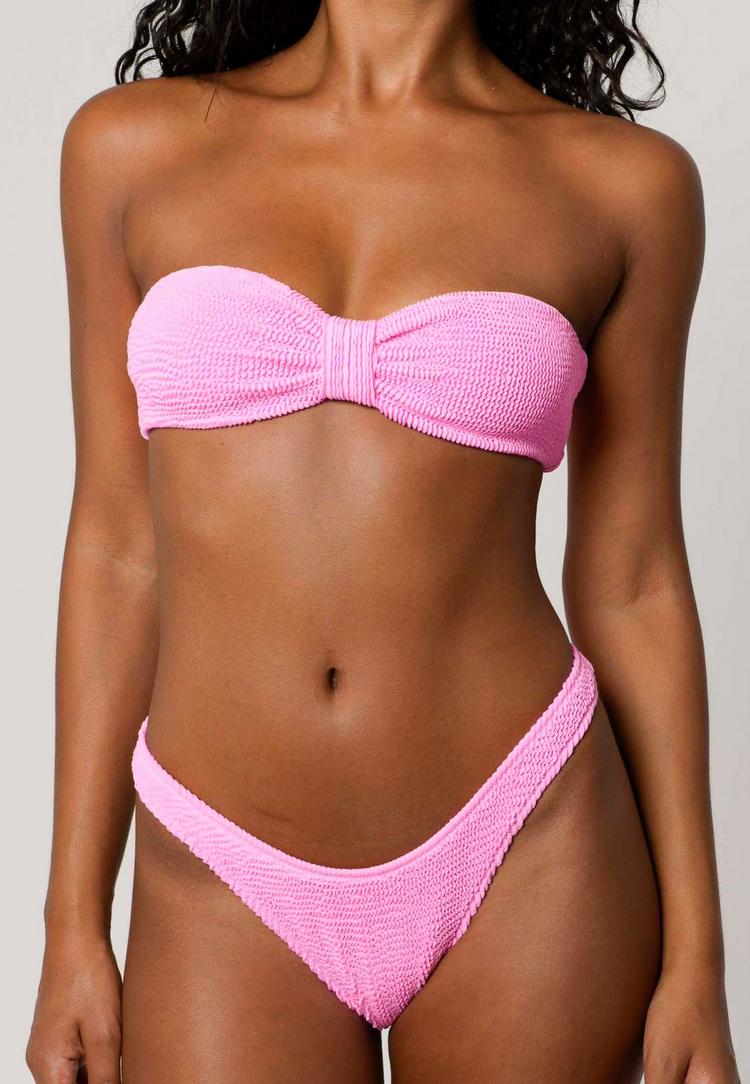 Moda Minx Moda Minx Scrunch Fixed Brazilian Bikini Hose Damen - Candy Pink - 1 | SportScheck
