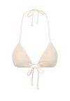 Moda Minx Scrunch Triangle Top Bikini Oberteil Damen - Beige
