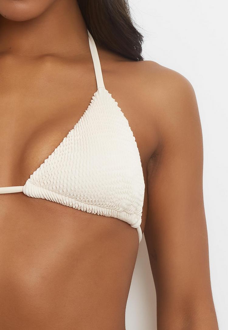 Moda Minx Moda Minx Scrunch Triangle Top Bikini Oberteil Damen - Beige - 0 | SportScheck