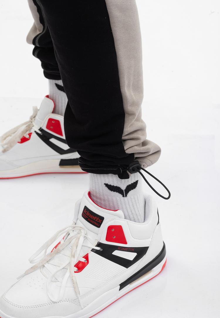 Tom Barron Tom Barron Colorblock Sporty Hoodie Set Trainingsanzug Herren - stone - 5 | SportScheck