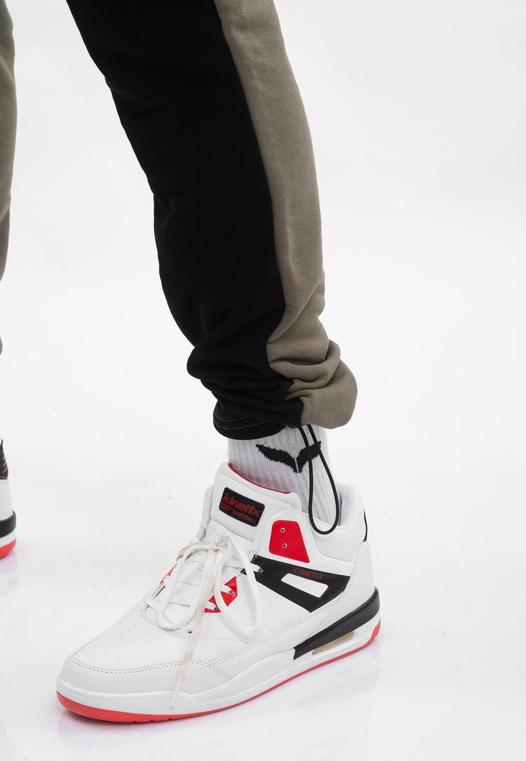 Tom Barron Tom Barron Colorblock Sporty Hoodie Set Trainingsanzug Herren - GREEN - 5 | SportScheck