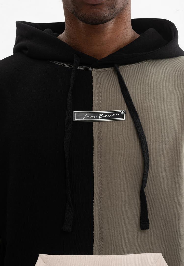 Tom Barron Tom Barron Colorblock Sporty Hoodie Set Trainingsanzug Herren - GREEN - 9 | SportScheck