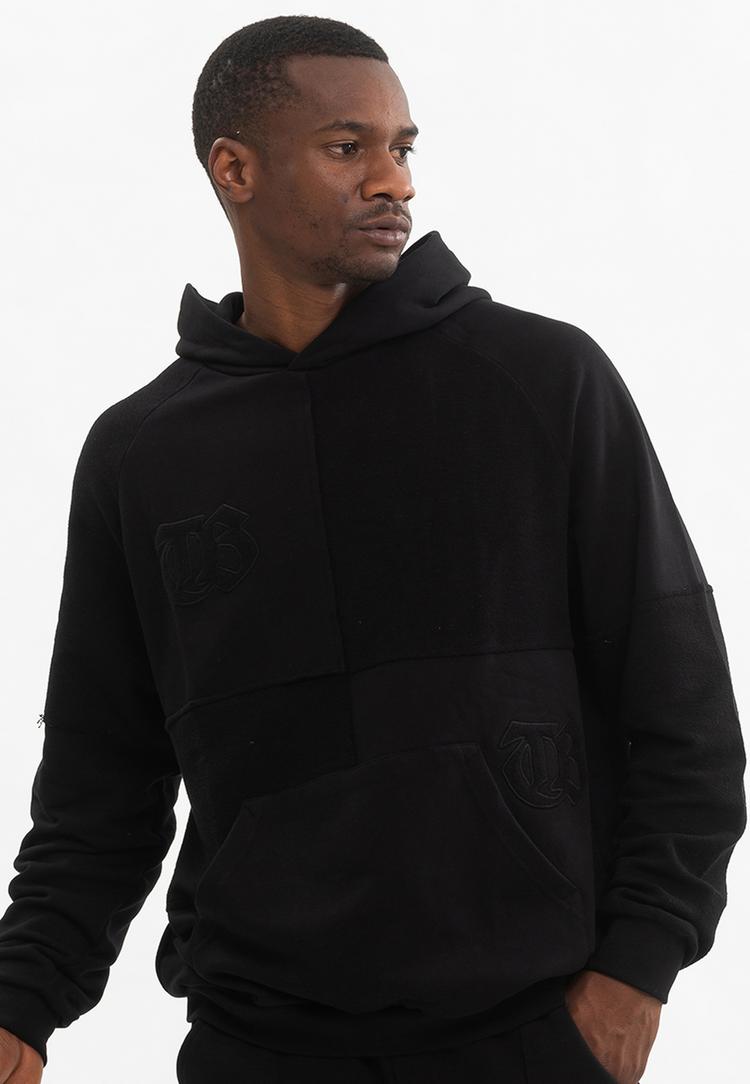 Tom Barron Tom Barron Colorblock Sporty Hoodie Set Trainingsanzug Herren - black - 3 | SportScheck