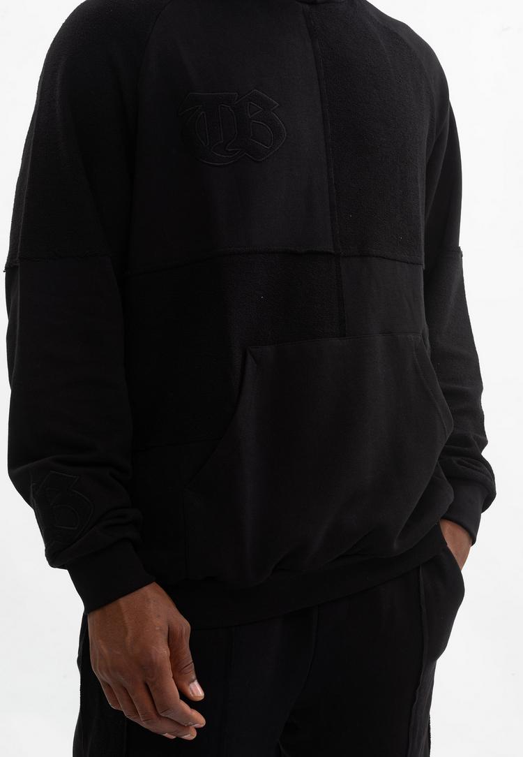 Tom Barron Tom Barron Colorblock Sporty Hoodie Set Trainingsanzug Herren - black - 10 | SportScheck