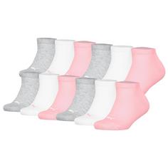 PUMA Socken Freizeitsocken Grau/Weiß/Rosa