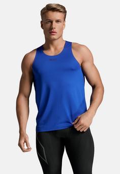 Rückansicht von 2XU Light Speed Tech Singlet Funktionsshirt Herren surf-black reflective
