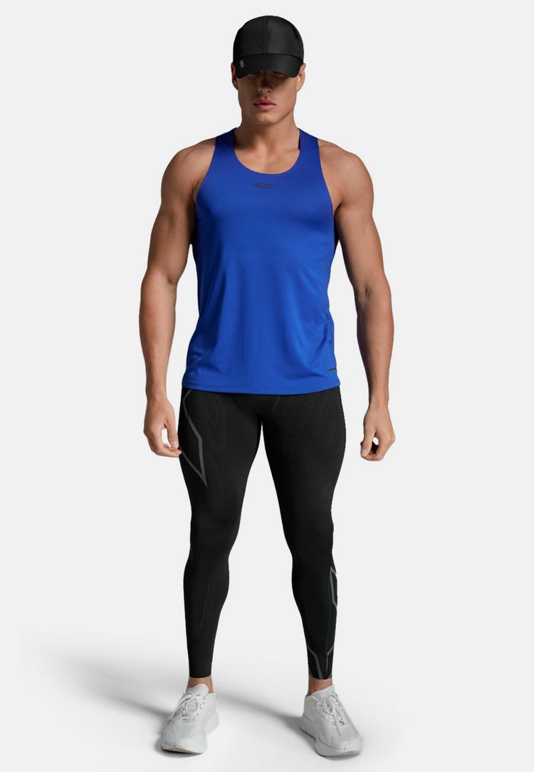 2XU 2XU Light Speed Tech Singlet Funktionsshirt Herren - surf-black reflective - 1 | SportScheck