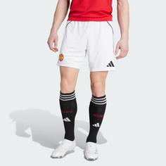 Rückansicht von adidas Manchester United 25/26 Heimshorts Funktionsshorts Herren White