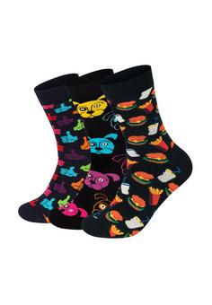 Happy Socks Hamburger-Dog-Thumbs up Freizeitsocken navy