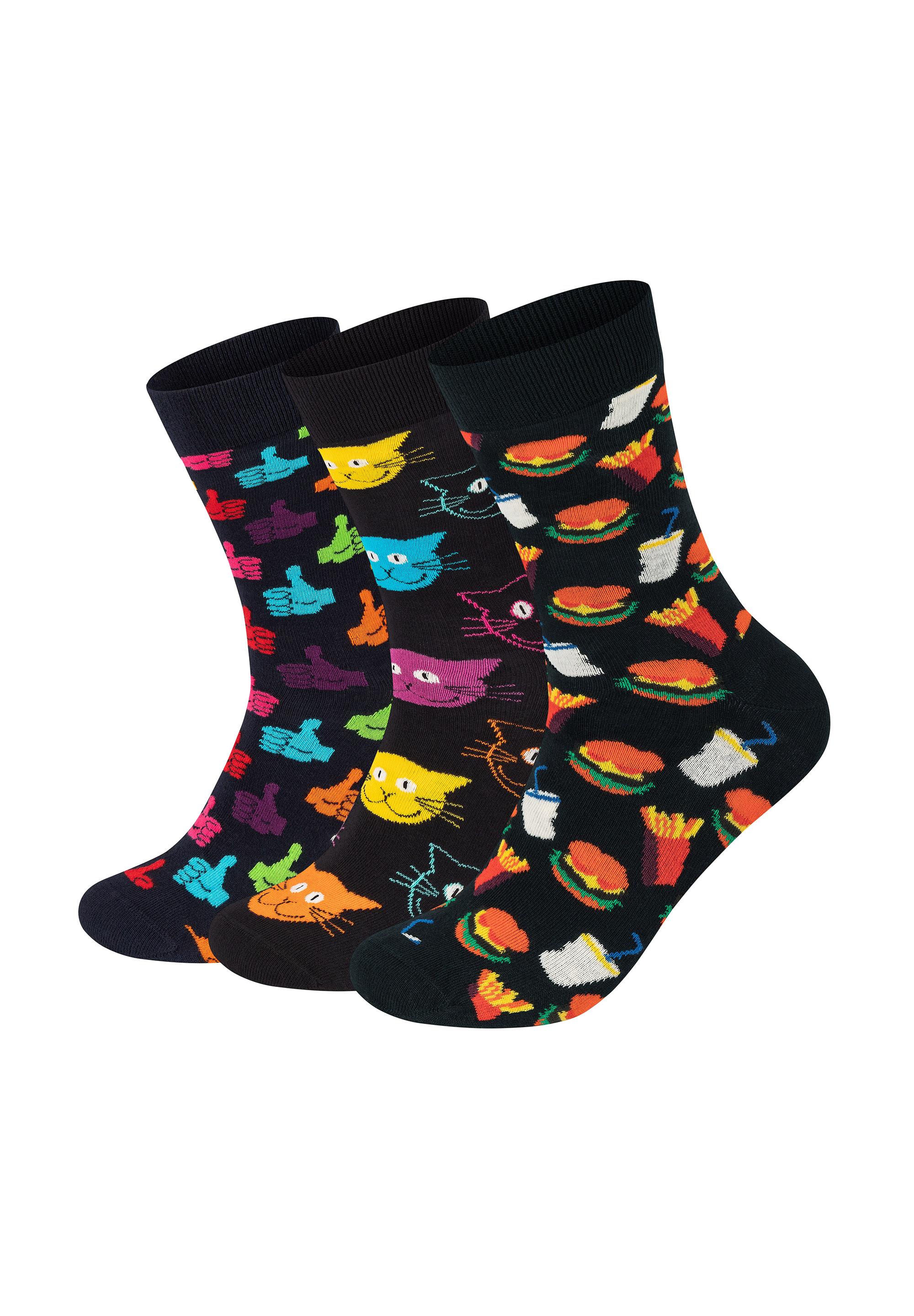 Happy Socks Hamburger-Dog-Thumbs up Socken - multi_coloured