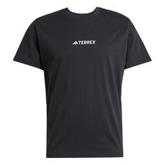 adidas Terrex Signature AOP Grafik T-Shirt Funktionsshirt Black