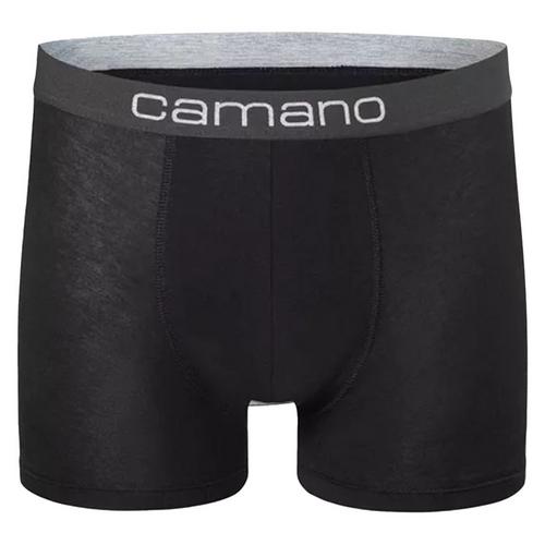 Rückansicht von Camano Boxershort Hipster Herren Schwarz/Grau