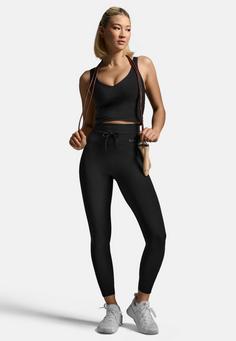 Rückansicht von 2XU Flex Drawcord Tight Tights Damen black-black