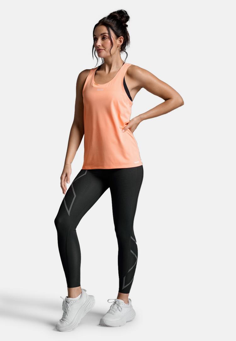 2XU 2XU Light Speed Tech Singlet Funktionsshirt Damen - digital peach-white reflective - 2 | SportScheck