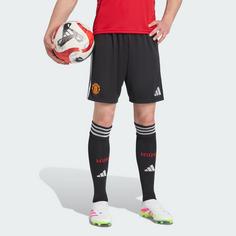 Rückansicht von adidas Manchester United 25/26 Heimshorts Funktionsshorts Herren Black