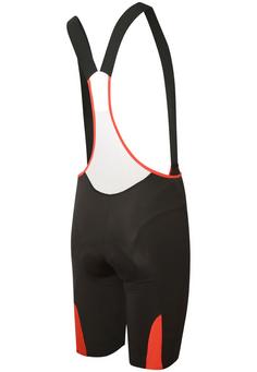 Rückansicht von RH+ Endurance Bibtights Herren black-white-red code