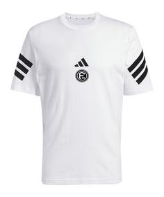 adidas Fortuna Düsseldorf T-Shirt Weiß Fanshirt Herren weiss