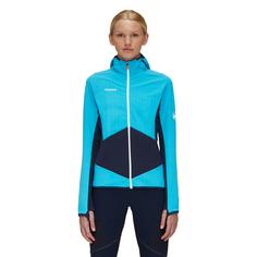Rückansicht von Mammut Eiger Speed ML Hybrid Hooded Fleecejacke Damen sky-night