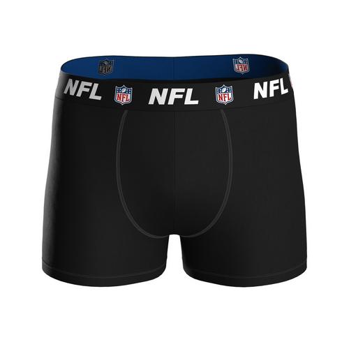 Rückansicht von NFL Boxershort Hipster Herren Blau/Grau/Schwarz
