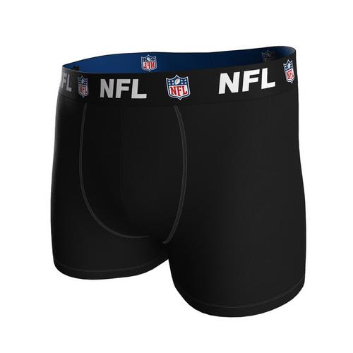 Rückansicht von NFL Boxershort Hipster Herren Schwarz