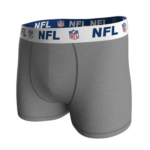 Rückansicht von NFL Boxershort Hipster Herren Blau/Grau/Schwarz