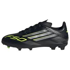 adidas F50 League Kids FG/MG Fußballschuh Fußballschuhe Kinder Core Black / Iron Metallic / Lucid Lemon