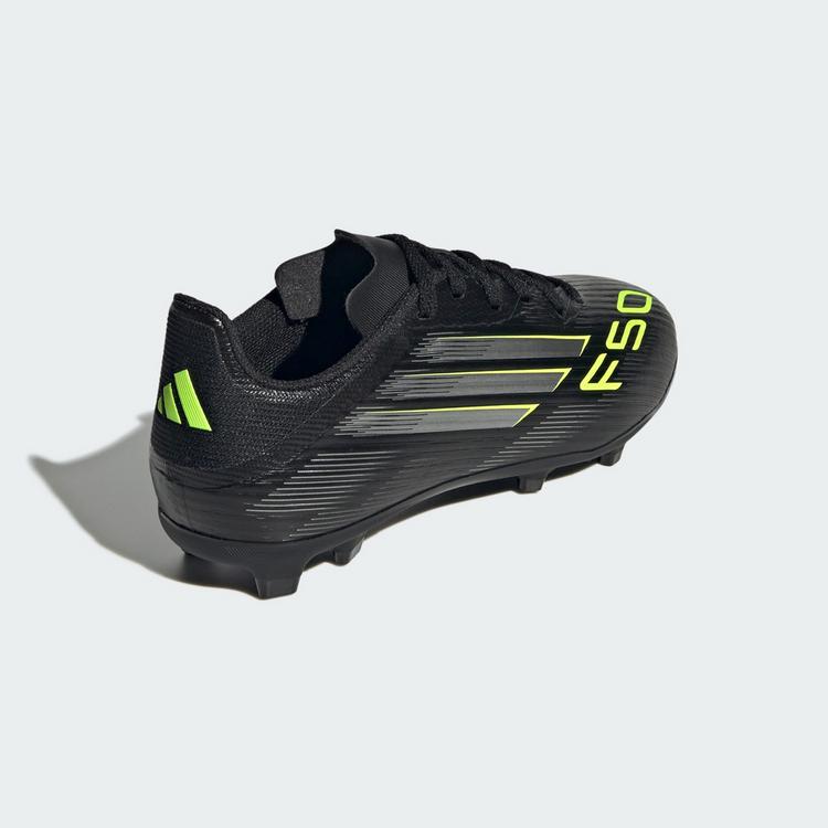 adidas adidas F50 League Kids FG/MG Fu&szlig;ballschuh Fu&szlig;ballschuhe Kinder - Core Black / Iron Metallic / Lucid Lemon - 3 | SportScheck