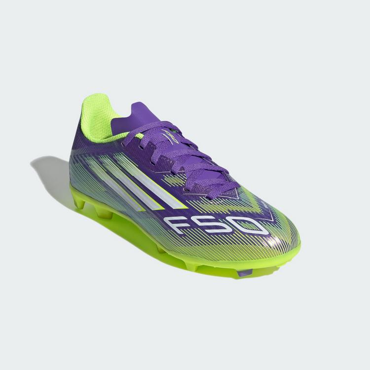 adidas adidas F50 League Kids FG/MG Fu&szlig;ballschuh Fu&szlig;ballschuhe Kinder - Purple Rush / Cloud White / Lucid Lemon - 2 | SportScheck