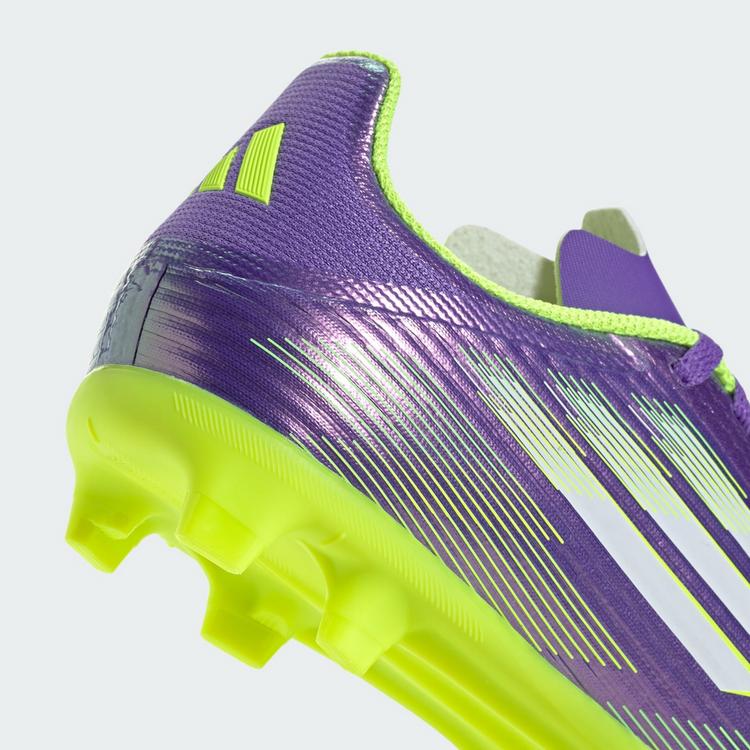 adidas adidas F50 League Kids FG/MG Fu&szlig;ballschuh Fu&szlig;ballschuhe Kinder - Purple Rush / Cloud White / Lucid Lemon - 5 | SportScheck