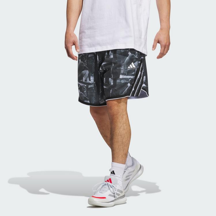 adidas adidas adidas Crazy Lite AOP Short Funktionsshorts Herren - White / Black - 0 | SportScheck