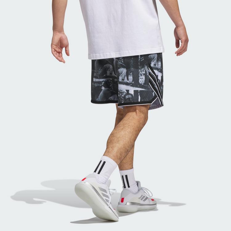 adidas adidas adidas Crazy Lite AOP Short Funktionsshorts Herren - White / Black - 1 | SportScheck