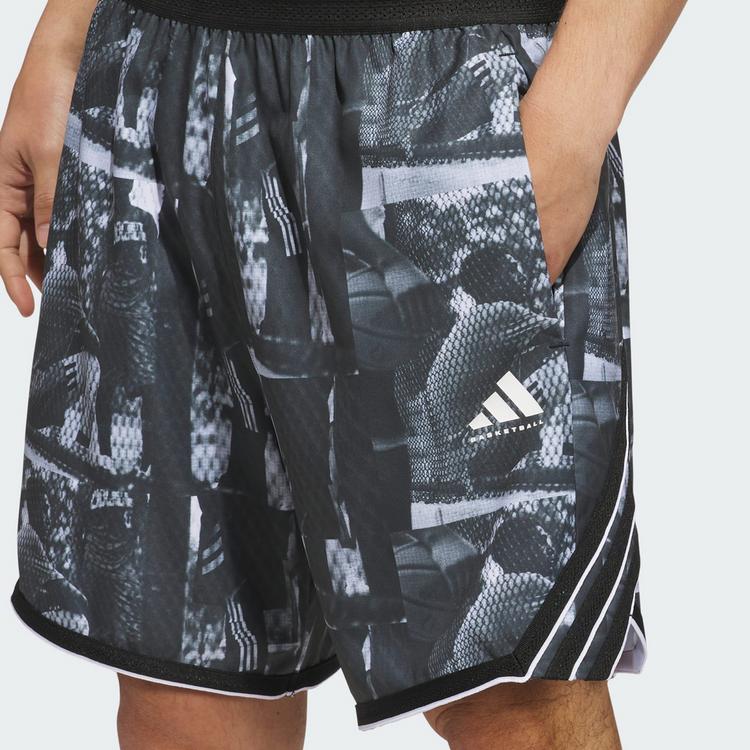 adidas adidas adidas Crazy Lite AOP Short Funktionsshorts Herren - White / Black - 0 | SportScheck