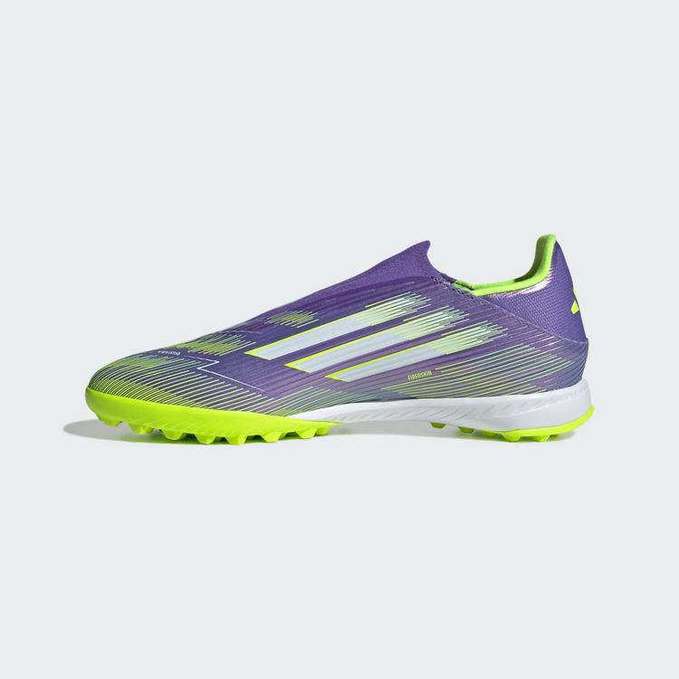 adidas adidas F50 League Laceless TF Fu&szlig;ballschuh Fu&szlig;ballschuhe - Purple Rush / Cloud White / Lucid Lemon - 4 | SportScheck