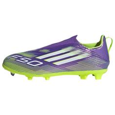 adidas F50 League Laceless Kids TF Fußballschuh Fußballschuhe Kinder Purple Rush / Cloud White / Lucid Lemon