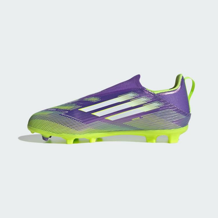 adidas adidas F50 League Laceless Kids TF Fu&szlig;ballschuh Fu&szlig;ballschuhe Kinder - Purple Rush / Cloud White / Lucid Lemon - 5 | SportScheck