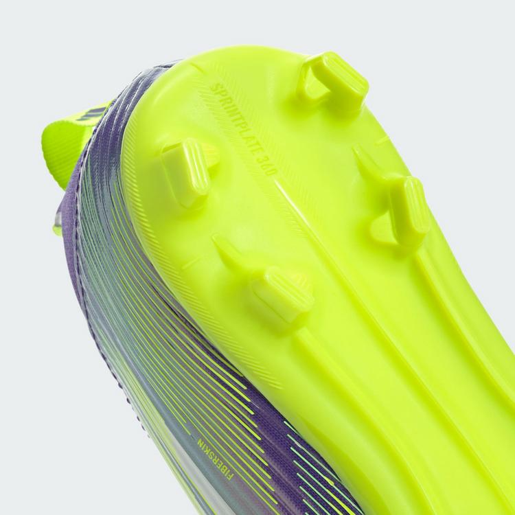 adidas adidas F50 League Laceless Kids TF Fu&szlig;ballschuh Fu&szlig;ballschuhe Kinder - Purple Rush / Cloud White / Lucid Lemon - 7 | SportScheck