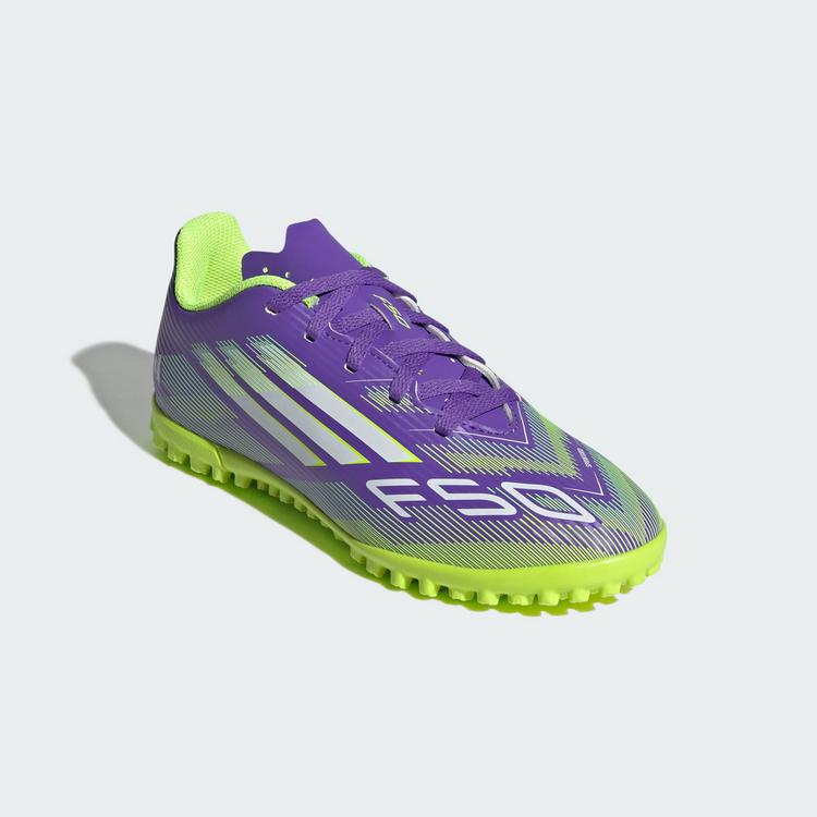 adidas adidas F50 Club Kunstrasen Fu&szlig;ballschuhe Kinder Fu&szlig;ballschuhe Kinder - Purple Rush / Cloud White / Lucid Lemon - 2 | SportScheck