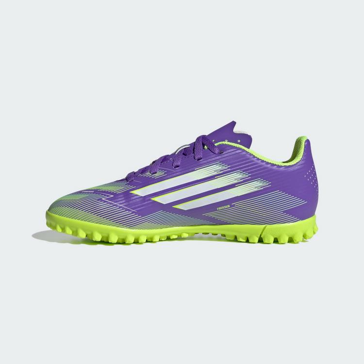 adidas adidas F50 Club Kunstrasen Fu&szlig;ballschuhe Kinder Fu&szlig;ballschuhe Kinder - Purple Rush / Cloud White / Lucid Lemon - 4 | SportScheck