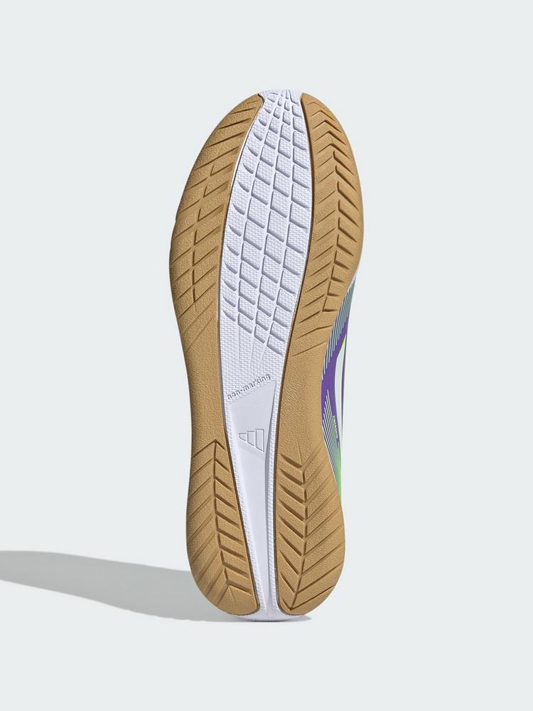 adidas adidas F50 Club Kids Fu&szlig;ballschuh, Hallenb&ouml;den Fu&szlig;ballschuhe Kinder - Purple Rush / Cloud White / Lucid Lemon - 1 | SportScheck