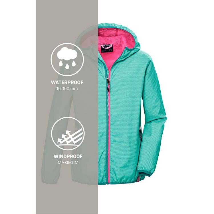 KILLTEC KILLTEC KOS 138 Softshelljacke M&auml;dchen - Hellblau354 - 4 | SportScheck