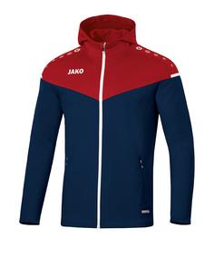 JAKO Champ 2.0 Kapuzenjacke Trainingsjacke blaurotweiss