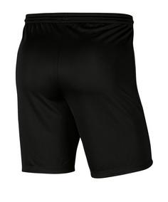 Rückansicht von Nike Park III Short Fußballshorts Herren schwarz