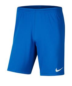 Nike Park III Short Fußballshorts Herren blau