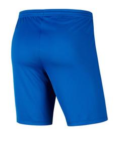 Rückansicht von Nike Park III Short Fußballshorts Herren blau