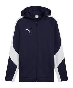 PUMA teamEVOSTRIPE Kapuzenjacke Funktionssweatshirt Herren blausilber
